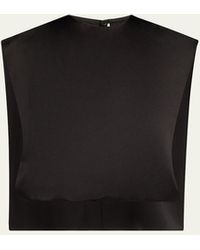 Heirlome - Athena Satin Sleeveless Cape Top - Lyst
