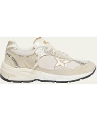 Golden Goose - Star Dad Mixed Leather Running Sneakers - Lyst