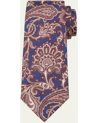 Kiton - Silk Foulard Paisley-print Tie - Lyst