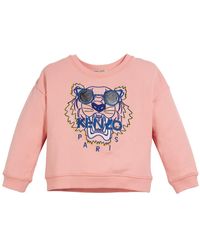 KENZO Tiger In Sunglasses Embroidered Sweatshirt - Pink