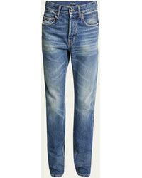 Saint Laurent - Slim-fit Faded Jeans - Lyst