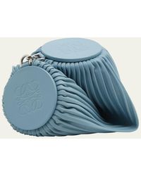 Loewe - X Paula's Ibiza Bracelet Pouch In Pleated Napa Leather With Leather Strap - Lyst
