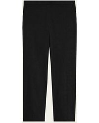 Theory - Treeca Good Linen Cropped Pull-On Ankle Pants - Lyst