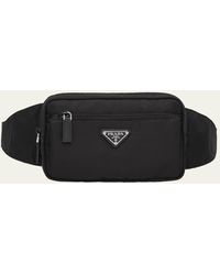 Prada - Re-nylon And Saffiano Leather Belt Bag - Lyst