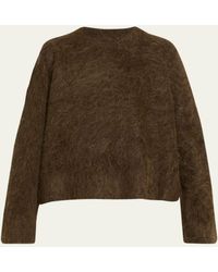TOTEME - Boxy Alpaca-Blend Knit Pullover Sweater - Lyst