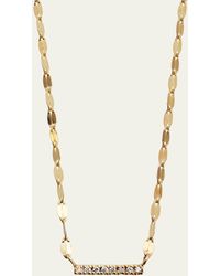 Lana Jewelry - Flawless Mini Diamond Bar Pendant Necklace - Lyst