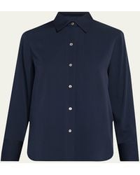 Vince - Classic Button-Front Blouse - Lyst
