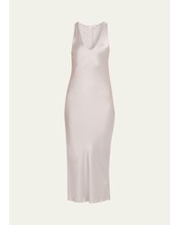 All Three - Anna Silk Midi Dress - Lyst