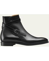 John Lobb - Abbot Cross-strap Leather Ankle Boots - Lyst