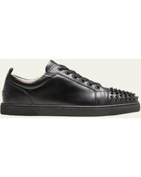 Christian Louboutin - Louis Junior Spikes Leather Sneaker - Lyst