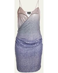 Giorgio Armani - Ombre Sequined Mini Slip Dress - Lyst