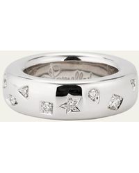 Pomellato - 18k White Gold Iconica Ring With Fancy Set Diamonds - Lyst