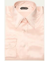 Tom Ford - Silk Charmeuse Slim Fit Dress Shirt - Lyst