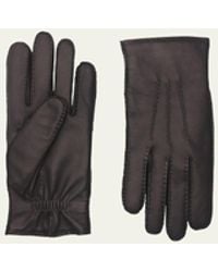 Agnelle - Patina Leather Gloves - Lyst