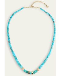 Sydney Evan - Turquoise Barrels Rondelle Necklace - Lyst