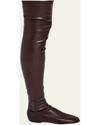 Proenza Schouler - Tee Stretch Faux Leather Over-The-Knee Boots - Lyst
