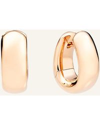 Pomellato - Iconica 18k Rose Gold Huggie Hoop Earrings - Lyst