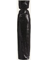 Et Ochs - Ava Strapless Sequined Cutout Column Gown - Lyst