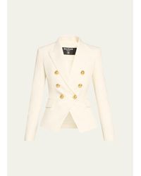 Balmain - Classic Double-Breasted Fitted Wool Jacket - Lyst