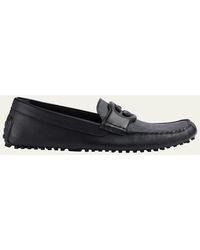 Gucci - Ayrton Interlocking G Leather Drivers - Lyst