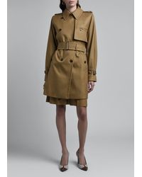 Max Mara Attuale Belted Cotton Trench Coat - Natural