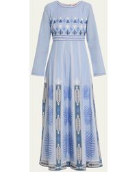 Emporio Sirenuse - Tracey Chios Embroidered Linen Dress - Lyst