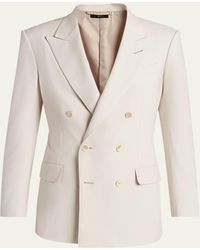 Tom Ford - Wool, Cashmere And Silk Double-Breasted Sport Coat - Lyst