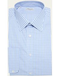 Charvet - Check-print Cotton Dress Shirt - Lyst