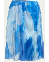 Proenza Schouler - Judy Printed Pleated Jersey - Lyst