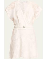 IRO - Fabiana Short-sleeve Belted Mini Dress - Lyst