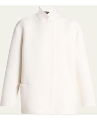 Tom Ford - Wool-Cashmere Knit Jacket - Lyst