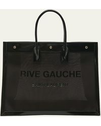Saint Laurent - Rive Gauche Small Tote Bag In Mesh - Lyst