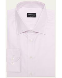 Giorgio Armani - Micro-dot Dress Shirt - Lyst