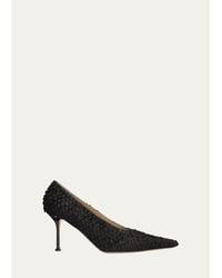 Christen - 75Mm Helix Python-Effect Leather Pumps - Lyst