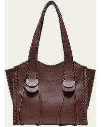Chloé - Mony Medium Tote Bag In Grained Leather - Lyst