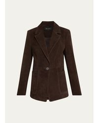 Kobi Halperin - Claudia Single-Button Suede Jacket - Lyst