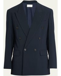 The Row - Marri Wool-blend Double-breasted Jacket - Lyst