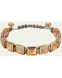 Shamballa Jewels - 18k Rose Gold & Ceramic Bead Bracelet - Lyst