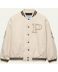 Prada - Canvas Old Oversized Bomber Jacket - Lyst