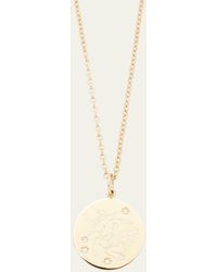 Verdura - 18k Yellow Gold Taurus Zodiac Pendant Necklace With Diamonds - Lyst