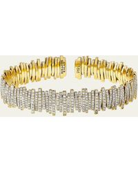 Suzanne Kalan - 18k Classic Diamond Full Pavé Cuff Bracelet - Lyst