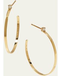 Lana Jewelry - 14k Diamond Sunrise Hoop Earrings - Lyst