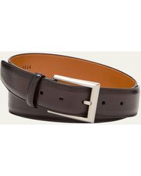 Magnanni - Pebbled Leather Belt - Lyst