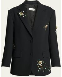 Dries Van Noten - Birdy Embroidered Single-breasted Jacket - Lyst