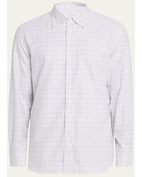 Bergdorf Goodman - Cotton Multi-Check Button-Collar Sport Shirt - Lyst