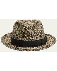 Inverni - Straw Panama Hat - Lyst