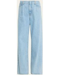 SLVRLAKE Denim - Kennedy High Rise Wide Pleated Jeans - Lyst