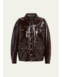 Rag & Bone - Amy Faux Patent Leather Jacket - Lyst