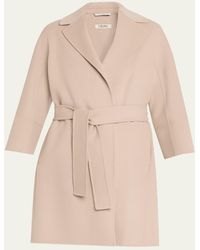 Max Mara - Double-Faced Wool Wrap Coat - Lyst