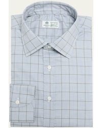 Luigi Borrelli Napoli - Cotton Micro-check Dress Shirt - Lyst